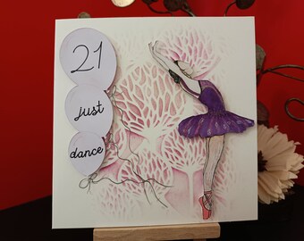 Ballet 21st Birthday Card 21 Birthday Ballet Dancer