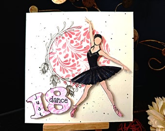 Ballet Dancer 18th Birthday Greetings Card