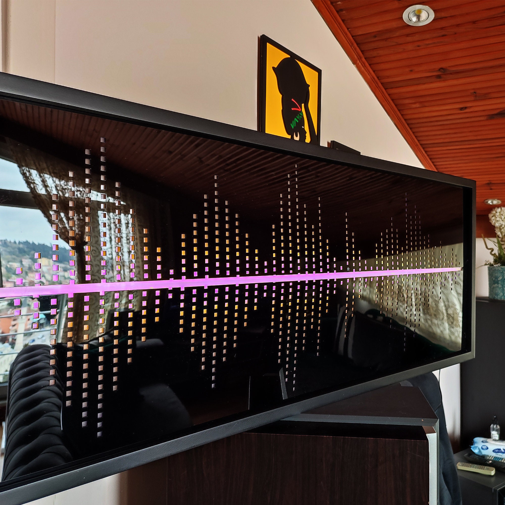 Spectrum Analyzer, 40 Inches Spectrum Analyzer Wall Decor, Equalizer ...