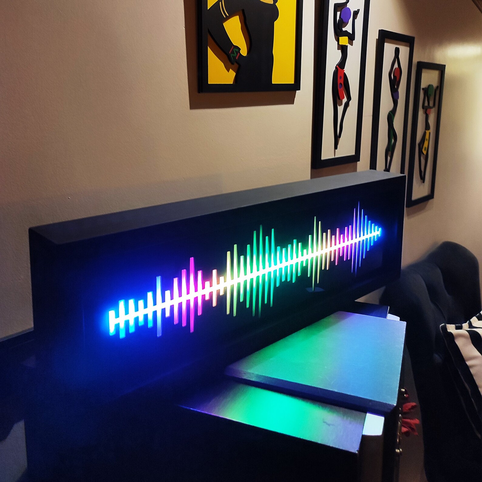 Spectrum Analyzer, 20 Inches Spectrum Analyzer Wall Decor, Equalizer ...