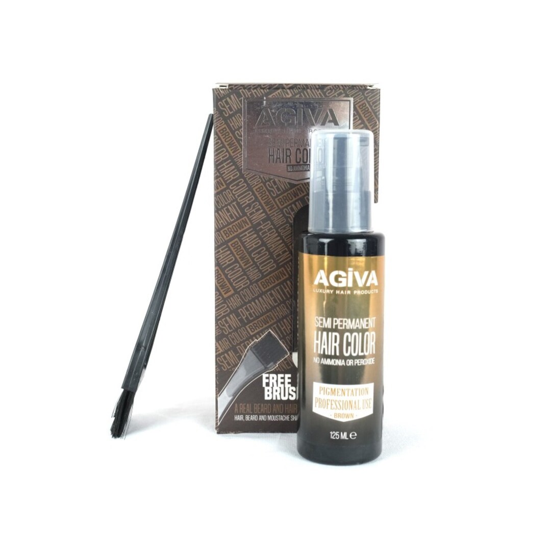 Agiva Semipermanent Brown Hair Color 125 Ml Etsy Australia
