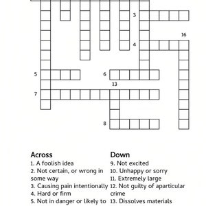 Printable Crossword Puzzle Book