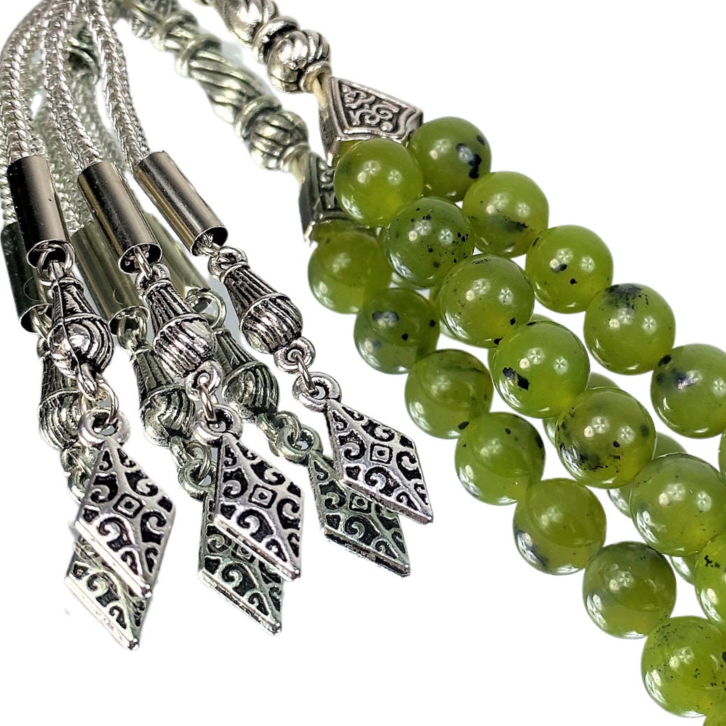 13mm Grade A Myanmar Jadeite Jade Beads For Jewelry Making Diy Bracelet  Necklace Islamic Tasbih Muslim Rosary Bead Accessories