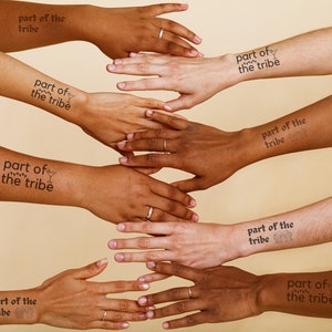 Sheet of temporary party tattoos | 15 tattoos | bachelor party | bachelorette party favors | tattoo sheet for party
