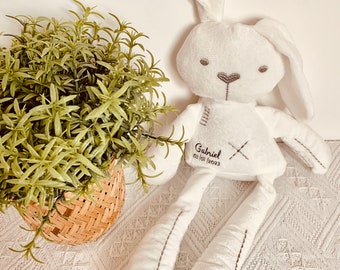 Peluche lapin naissance