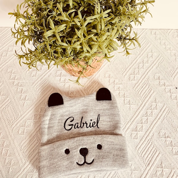 Personalized baby wool hat