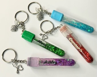 Phleb Keychain | Custom Phlebotomist Keychain | Blood Tube Keychain | Personalized Nurse Gift | Phleb Keychain | Medical Staff Gift