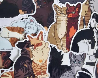 Forest Cats Ship Stickers 2.5" Vinyl Stickers