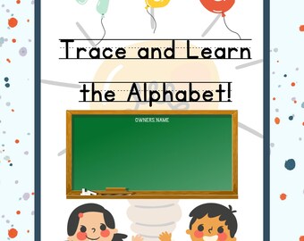 Kinderen bezig-boek: traceer en leer het alfabet
