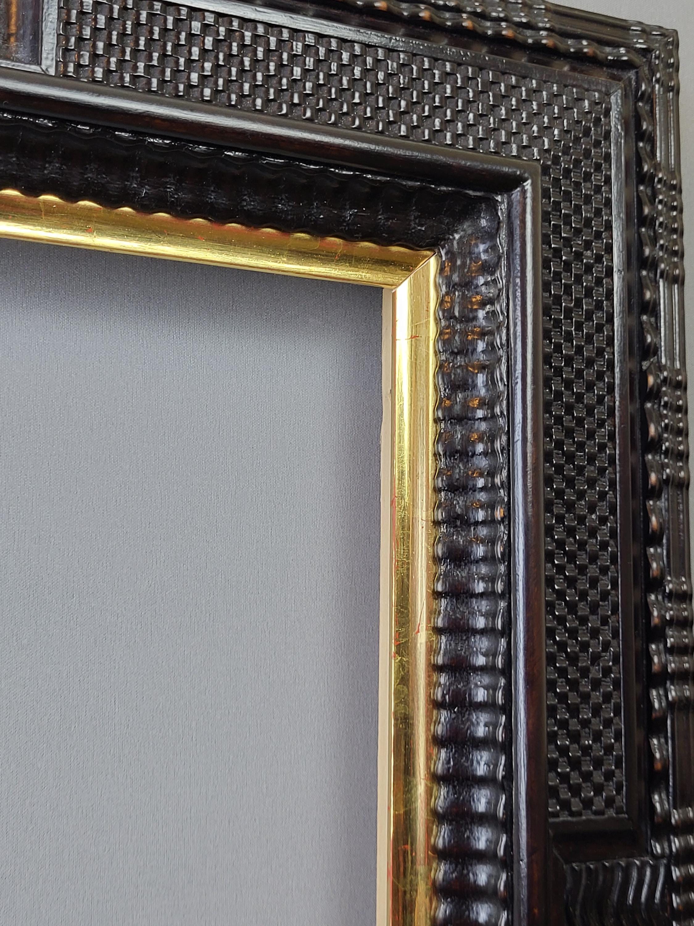 Classic Flemish Corner Frame With Gilded Inner Edge - Ripple Moulding ...