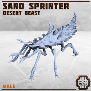 Sand Sprinters mini | Desert Beast | Detailed Male and Female from Print Minis