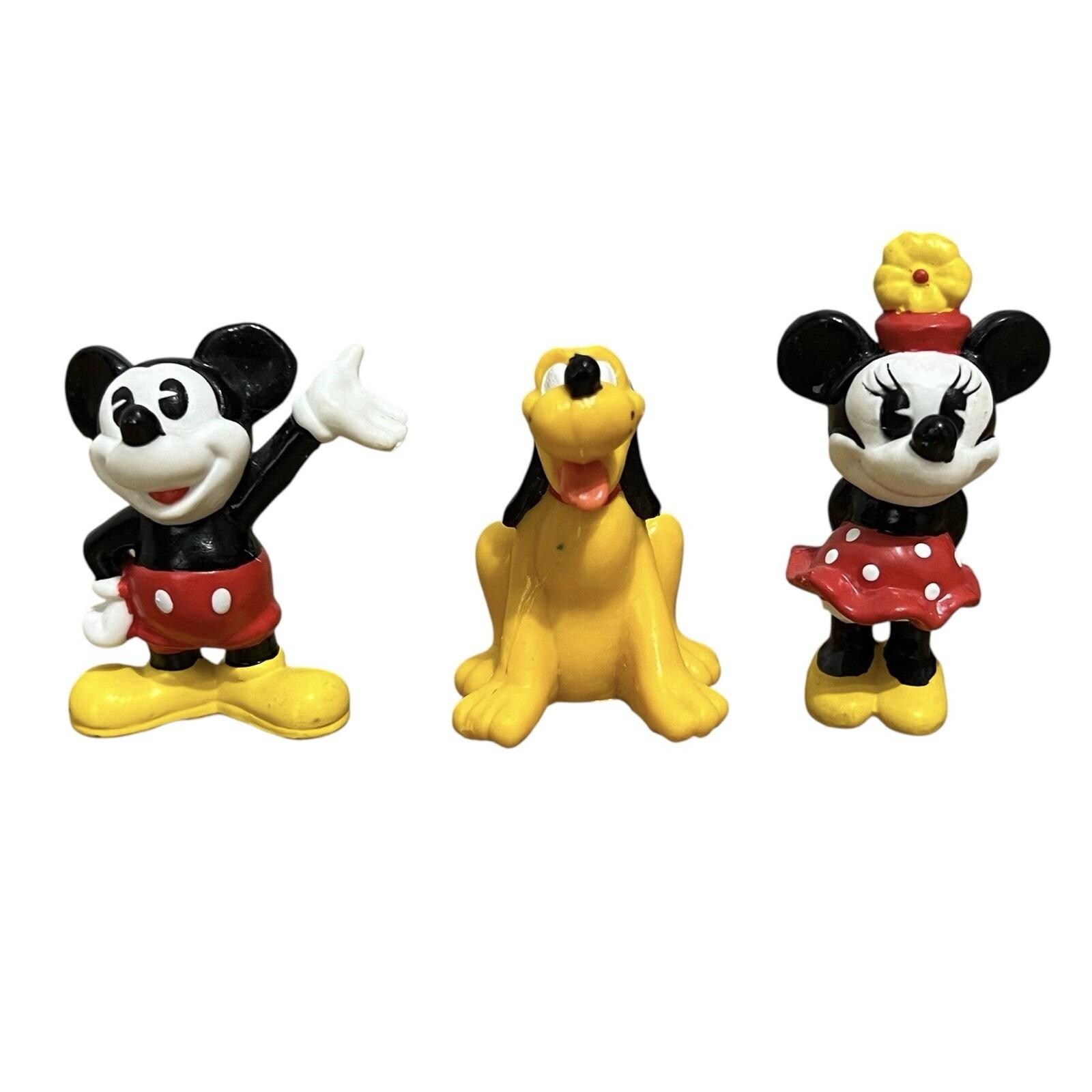 Disney & Co. ミニーマウス プルート フィギュア ヴィンテージ ディズニー ミッキー ミニーマウス プルート 2インチ