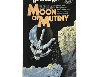 Moon Of Mutiny von Lester Del Rey Taschenbuch 1st Ballantine Druck Vtg 1970's