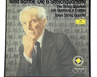 BELA BARTOK Die 6 Streichquartette String Quartet 3 LP Box Set Westdeutschland