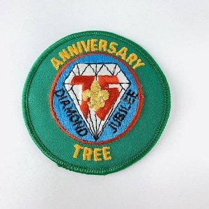 Vintage BSA Boy Scout Patch Mid America Council Diamond Jubilee Anniversary Tree