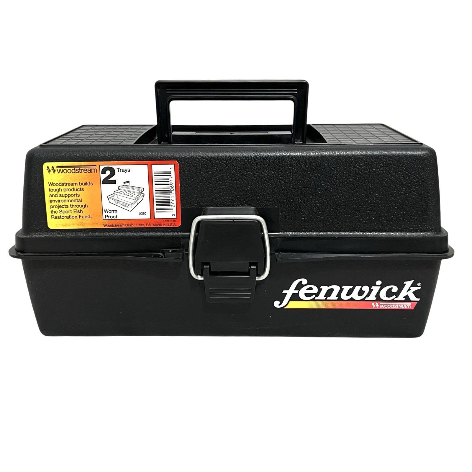 Fishing Kit Woodstream Tackle Box Vintage Fenwick Woodstream -6
