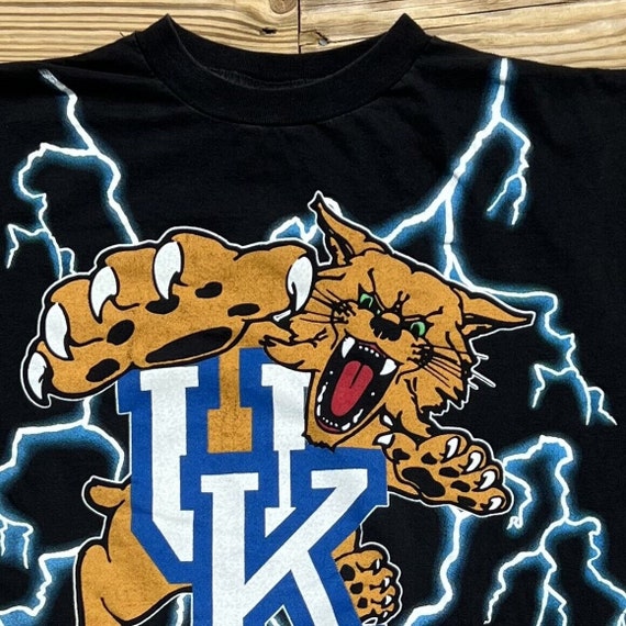 Vtg 1990's Kentucky UK Wildcats Lightning T Shirt… - image 3