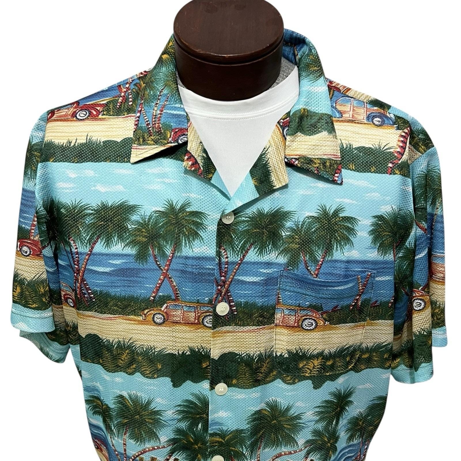 Bermuda Bay Chemise boutonnée en soie avec flamants roses tropicaux Homme grand - France