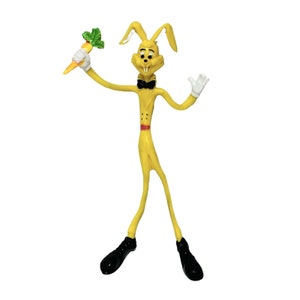 Easter Unlimited Bendy Rabbit Bendable Yellow Bunny Twist Posable Flexible Toy