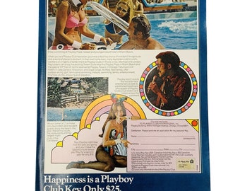 1972 Playboy Club Vintage Magazine Print Ad Sammy Davis Jr Bunnies 8&quot; x 11&quot;