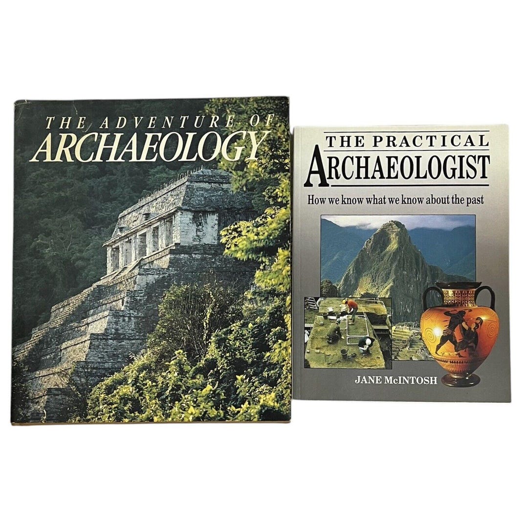 Archaeology Book Lot of 2 National Geographic the Adventure Jane