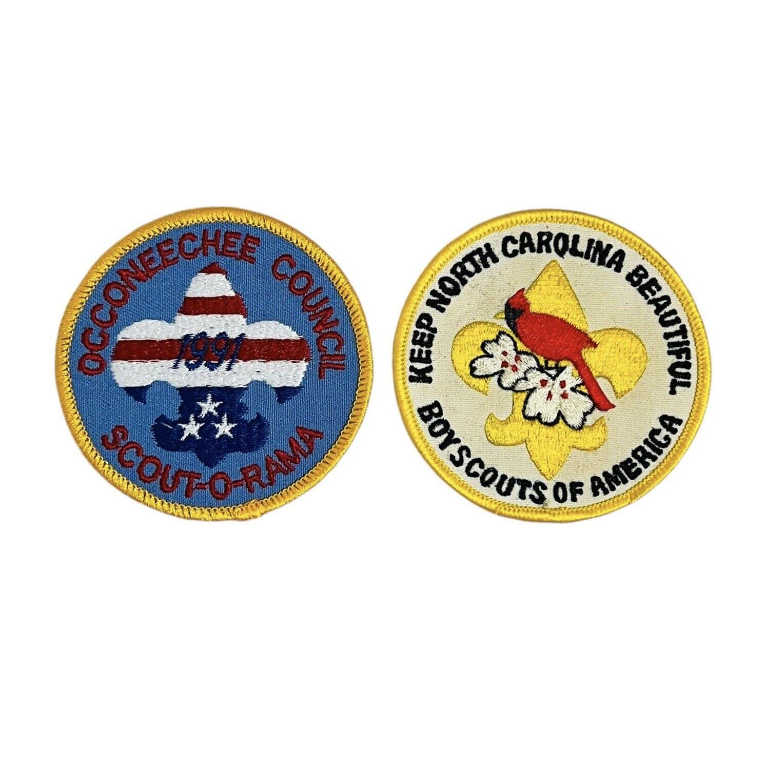 Occoneecee Council North Carolina Scout O Rama Boy Scouts BSA Patch Lot of 2