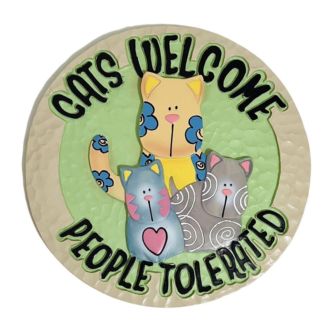 Spoontiques Stepping Stone Plaque Resin Wall Decor Cats Etsy