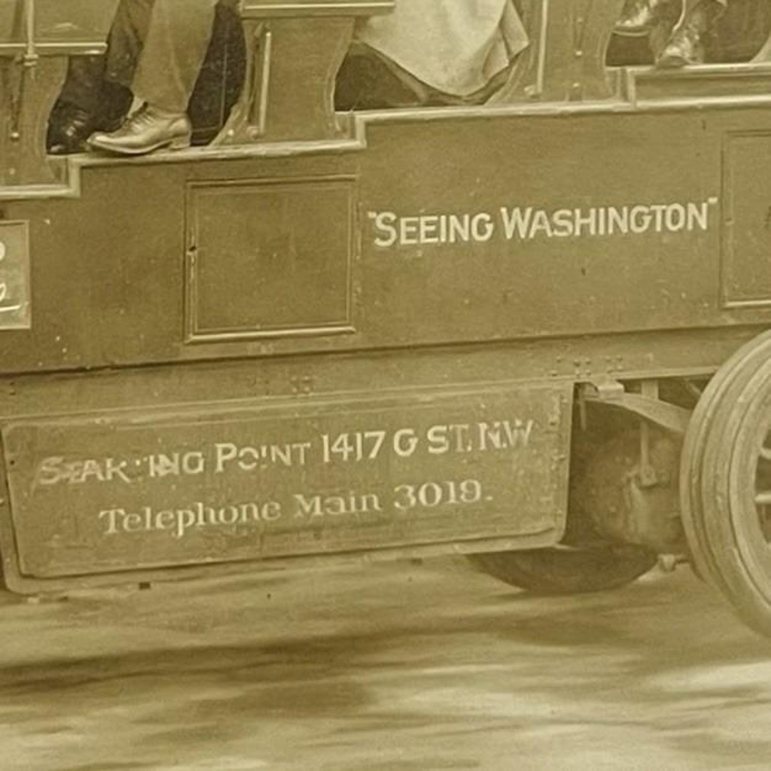Antique Albumen Photograph Seeing Washington DC Tour Bus Photo Early ...