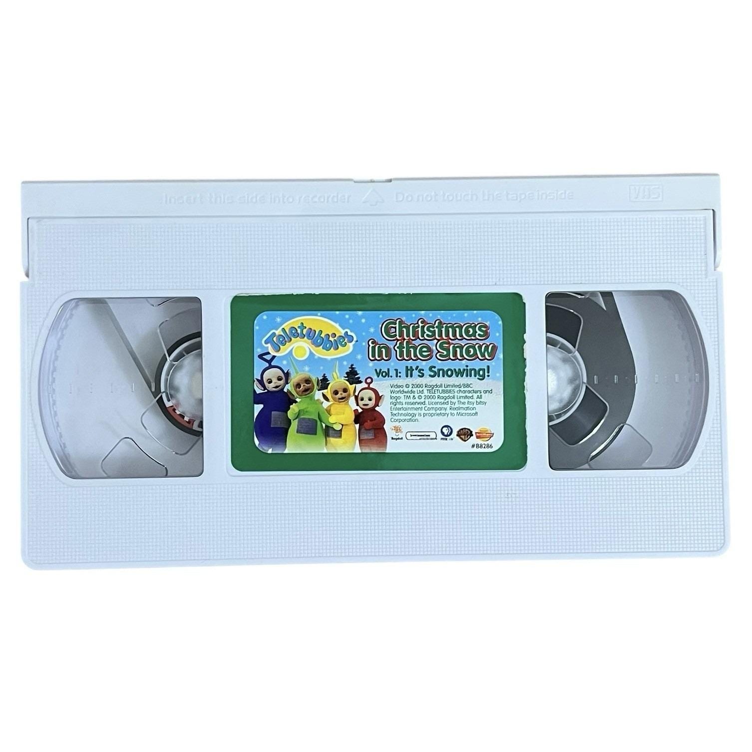 Teletubbies Christmas in the Snow Vintage 2000 VHS 2 Video Tape