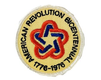 1776 1976 American Revolution Bicentennial Vintage Sew On Patch 3&quot; Unused