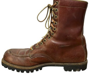 Bates E03400 Mens Mountain Combat Boots Brown Leather Vibram Sole 10.5 W Bates E03400 6.5W Mens Gore-Tex Vibram Brown Suede & Black  main image 4