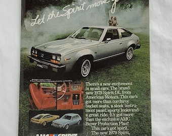 Vintage 1978 AMC American Motors Spirit DL Magazine Print Ad Full Color 8" x 10"