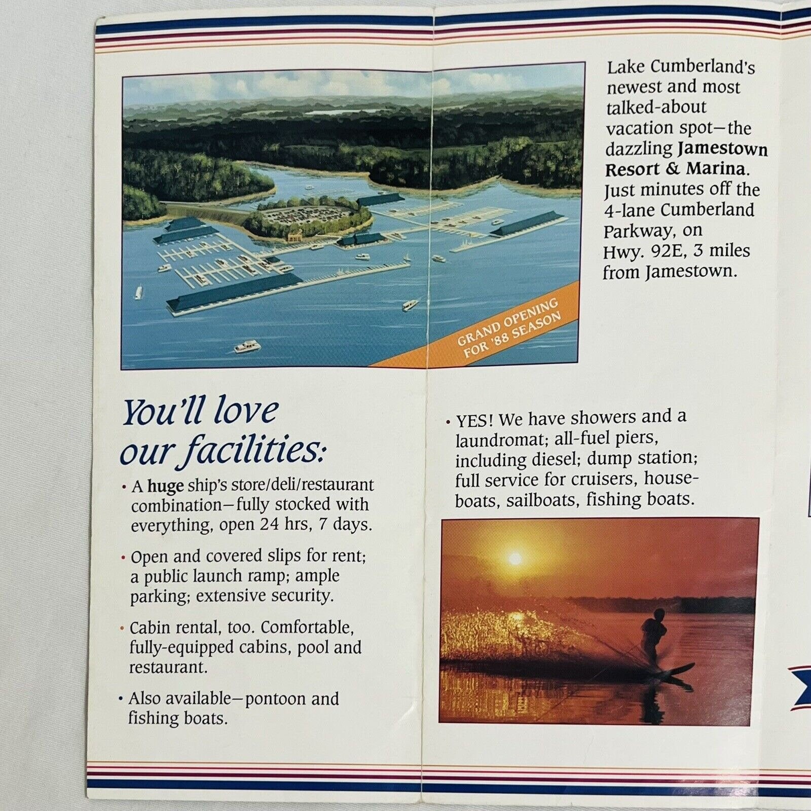 Vtg 1980's Jamestown Marina Travel Brochure Lake Etsy Vtg 1980's Jamestown Marina Travel Brochure Lake Etsy