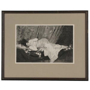 Vtg Etching Print Publio de Tommasi Golden Dreams Columbian Exposition 1893