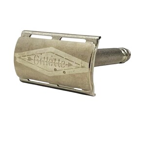 Vtg Gillette Ball End Tech Double Edge Safety Razor Date Code B2 1956 Made USA