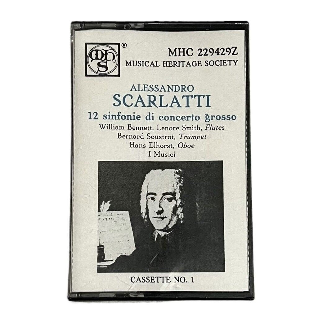 Alessandro Scarlatti Classical Music Cassette Tape Musical