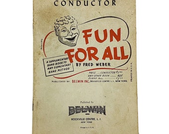 1951 Belwin Band Method Supplement Band Conductor Fred Weber Vintage Sheet Music