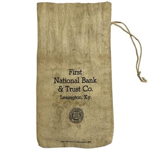 Vintage Bank Deposit Bag - Etsy