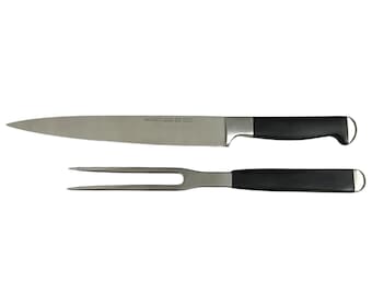 Juego de cuchillo y tenedor para trinchar Kai Supreme, fabricado en Japón con hoja de 20 cm (8 pulgadas) y acero inoxidable forjado.