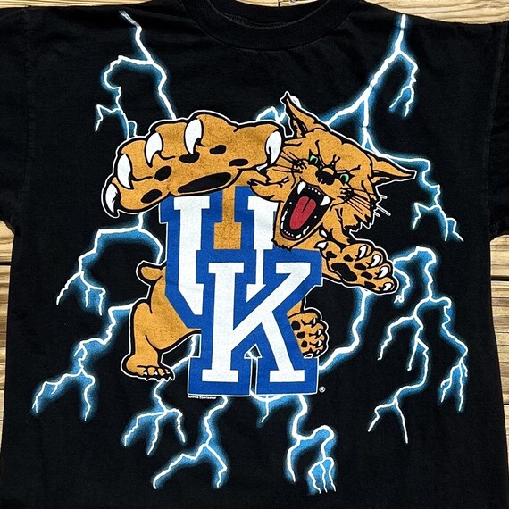 Vtg 1990's Kentucky UK Wildcats Lightning T Shirt… - image 2