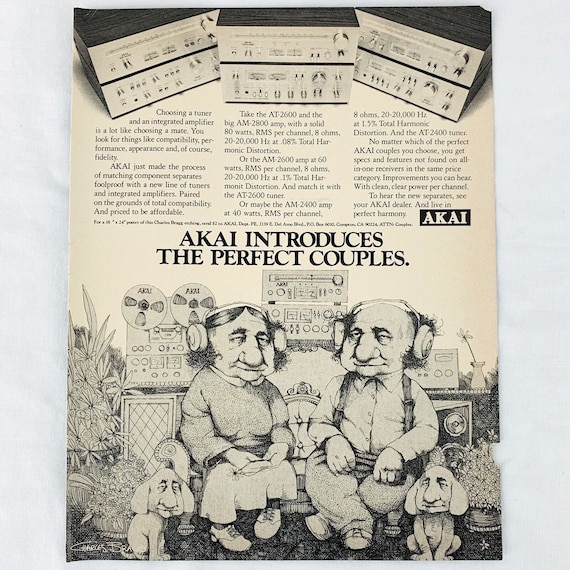 Vintage 1977 Magazine Print Ad Home Stereo Lot of 4 Akai Jensen