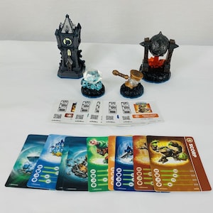 Skylanders Swap Force Figures Lote de 4 cartas Adesivos / Códigos Fiery Forge