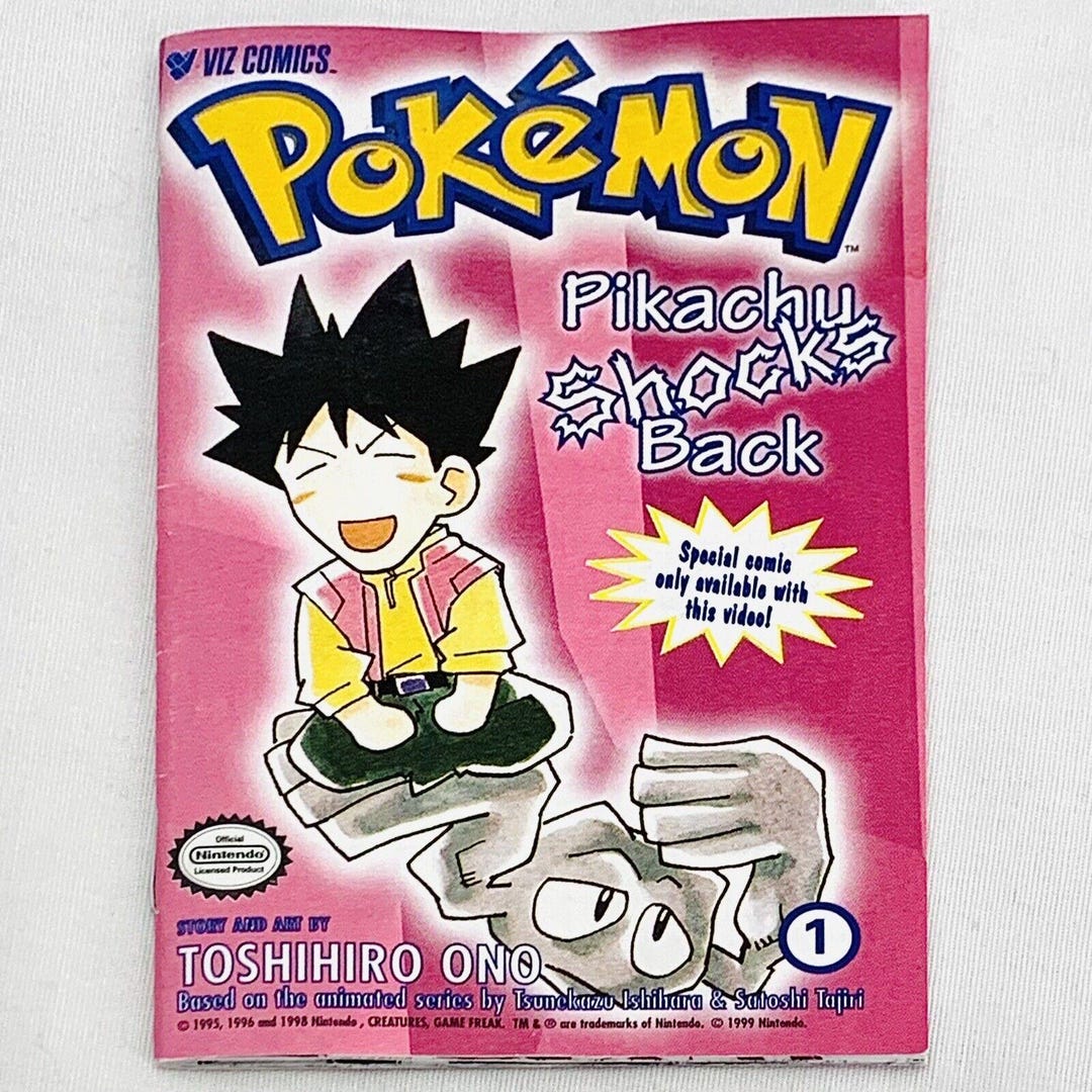 Vintage 1990's Pokemon Pikachu Shocks Back 1 VHS Edition Mini
