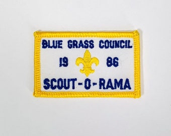 Boy Scout BSA Blue Grass Council Scout O Rama Patch Vintage 1986 Lexington Ky