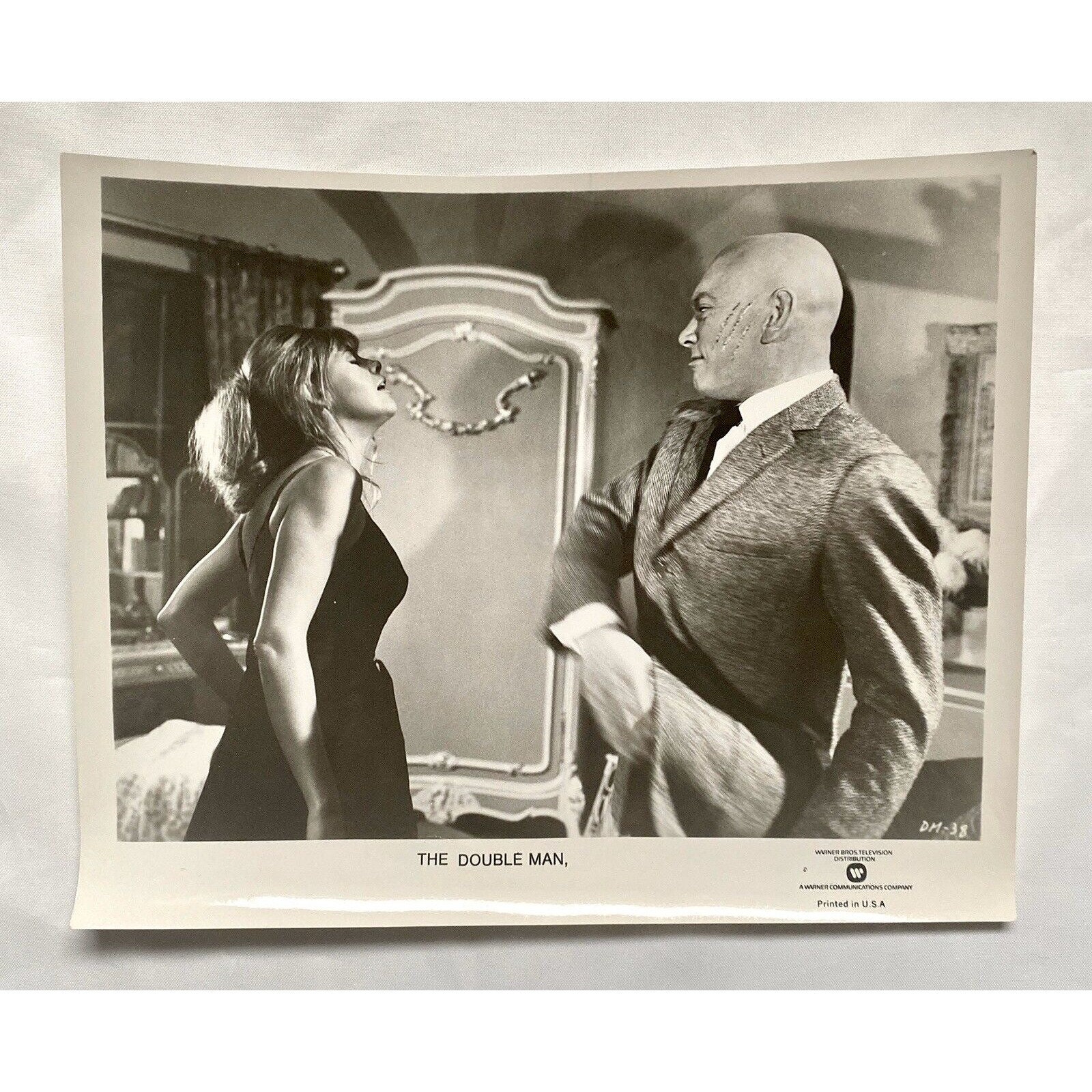 The Double Man Yul Brynner Britt Ekland Movie Still Press Photo B & W 8" x 10"