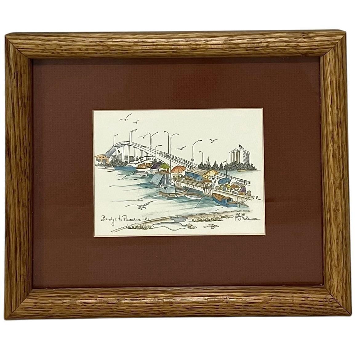 Bahamas Elyse Wasile Art Print Bridge to Paradise Island Nassau