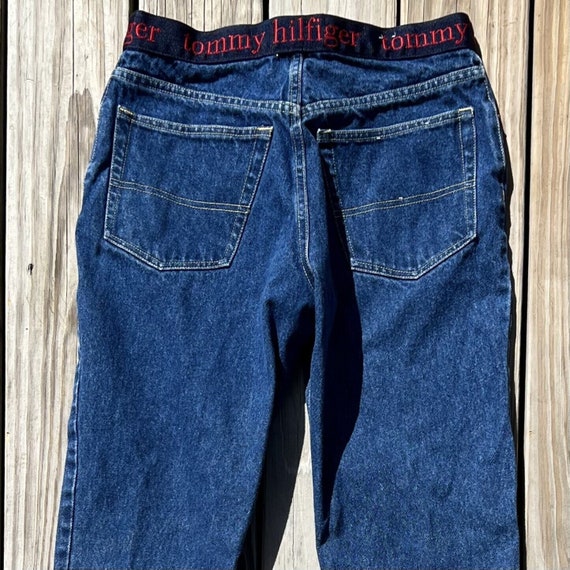 Vtg 90's Tommy Hilfiger High Waist Straight Jeans… - image 5