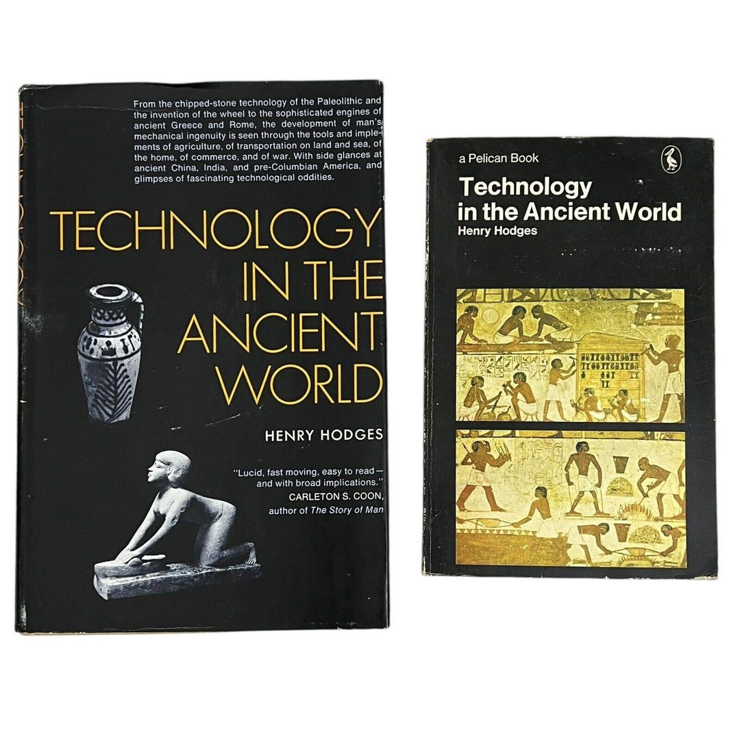 Technology in the Ancient World Henry Hodges HC 1970 1st Ed Paperback ...