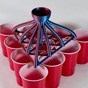 Beer Pong Funnel STL File for 3D Printing DIY Beer Pong Beer Pong Drinking Game House party party game gift image 2