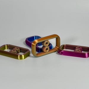 Gearwheel Fidget Toy Keychain Print in Place | Digital STL File for 3D Printing
